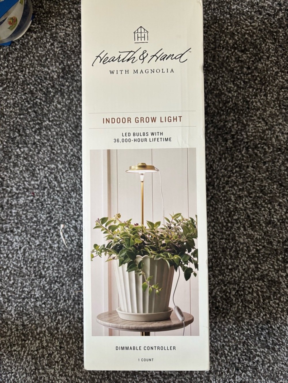 Hearth & Hand Indoor Grow Light in Gold and White